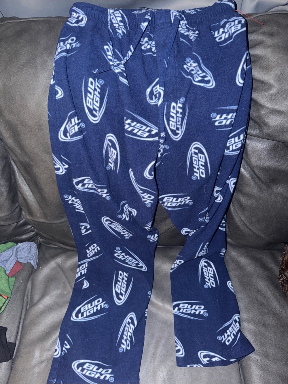 Bud light beer men’s small sized Navy Lounge Pants
